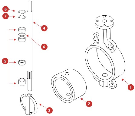 Pillangszelep 1125 anyagai